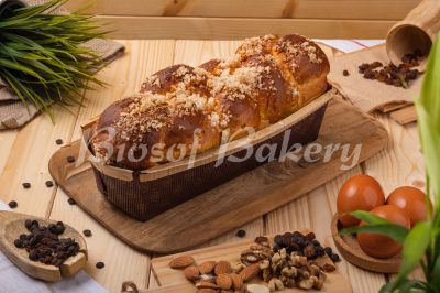 ДОМАШЕН КОЗУНАК СЪС ЗАХАРОСАНИ КОРИЧКИ 750 - 800 ГР. - 1 бр.